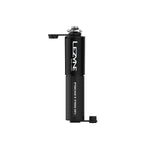 Lezyne Pocket Drive Pro HV black bicycle pump with textured grip handle