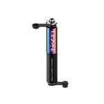 Lezyne Pocket Drive Pro bicycle pump with iridescent metallic finish and black handles