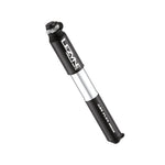 Lezyne Pressure Drive S mini bike pump in black with silver accent band