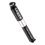 Lezyne Pressure Drive S mini bike pump in black with silver accent band