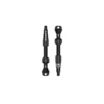 Lezyne CNC TLR valve pro tubeless bicycle valve stems in black anodized finish