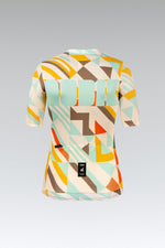 Gobik Attitude 2.0 cycling jersey in Exa colorway with geometric pattern