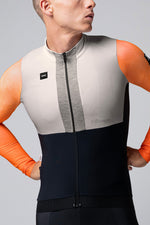 Gobik Hyder Blend long sleeve cycling jersey in Aurland colorway with zip front
