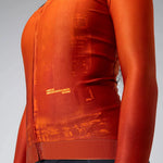 Gobik CX Pro 3.0 Long Sleeve Jersey in burnt orange with digital graphic print