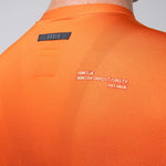 Gobik CX Pro 3.0 burnt orange long sleeve cycling jersey back view showing brand details