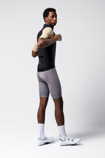 Gobik Vector 2.0 Vest Men's in Crow black colorway on model