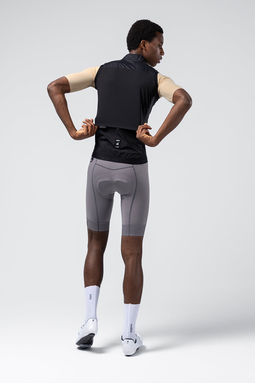 Gobik Vector 2.0 Vest Men's in Crow black color shown from back