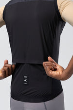 Gobik Vector 2.0 Men's Vest in Crow black color showing back view with logo