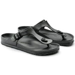 Birkenstock Gizeh EVA sandals in metallic anthracite with thong strap design