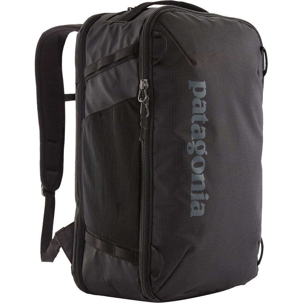 Patagonia Black Hole Mini MLC convertible backpack in black with brand logo