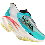 HOKA CIELO X1 2.0 running shoe in turquoise and coral colorway