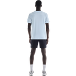 On Core-T Men's t-shirt in light blue, back view, professional studio photo