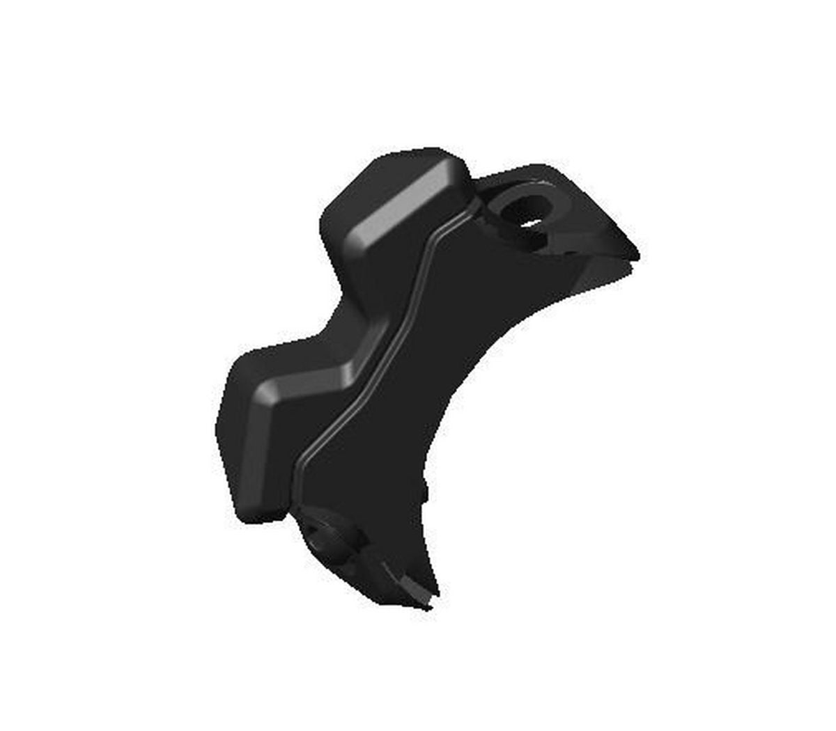 Black Specialized Epic HT mountain bike bump stop component on white background