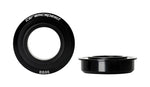 CeramicSpeed BB86 bottom bracket components in black finish on white background