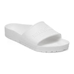 White Birkenstock Barbados Essentials EVA slide sandal with textured strap