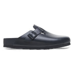 Black Birkenstock Boston Exquisite leather clog with adjustable buckle strap