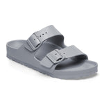 Birkenstock Arizona Essentials EVA sandals in stone gray with dual adjustable straps