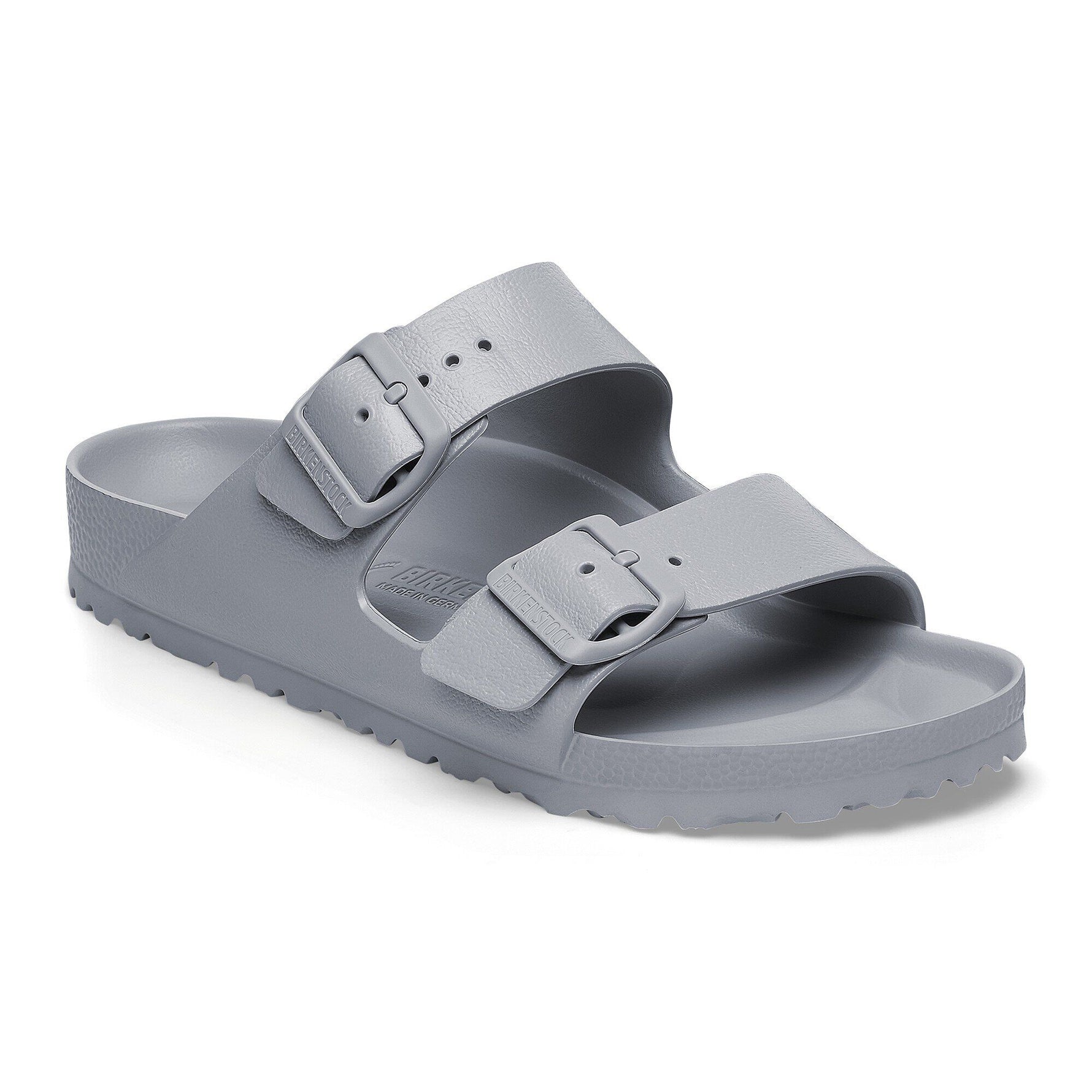 Birkenstock Arizona Essentials EVA sandals in stone gray with dual adjustable straps