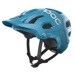 POC Tectal mountain bike helmet in Basalt Blue Matt color with visor