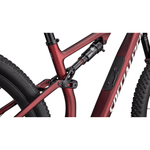 Specialized Epic 8 Expert mountain bike rear suspension detail in red and white