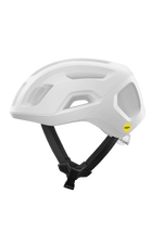 POC Ventral Air MIPS cycling helmet in white with black chin strap