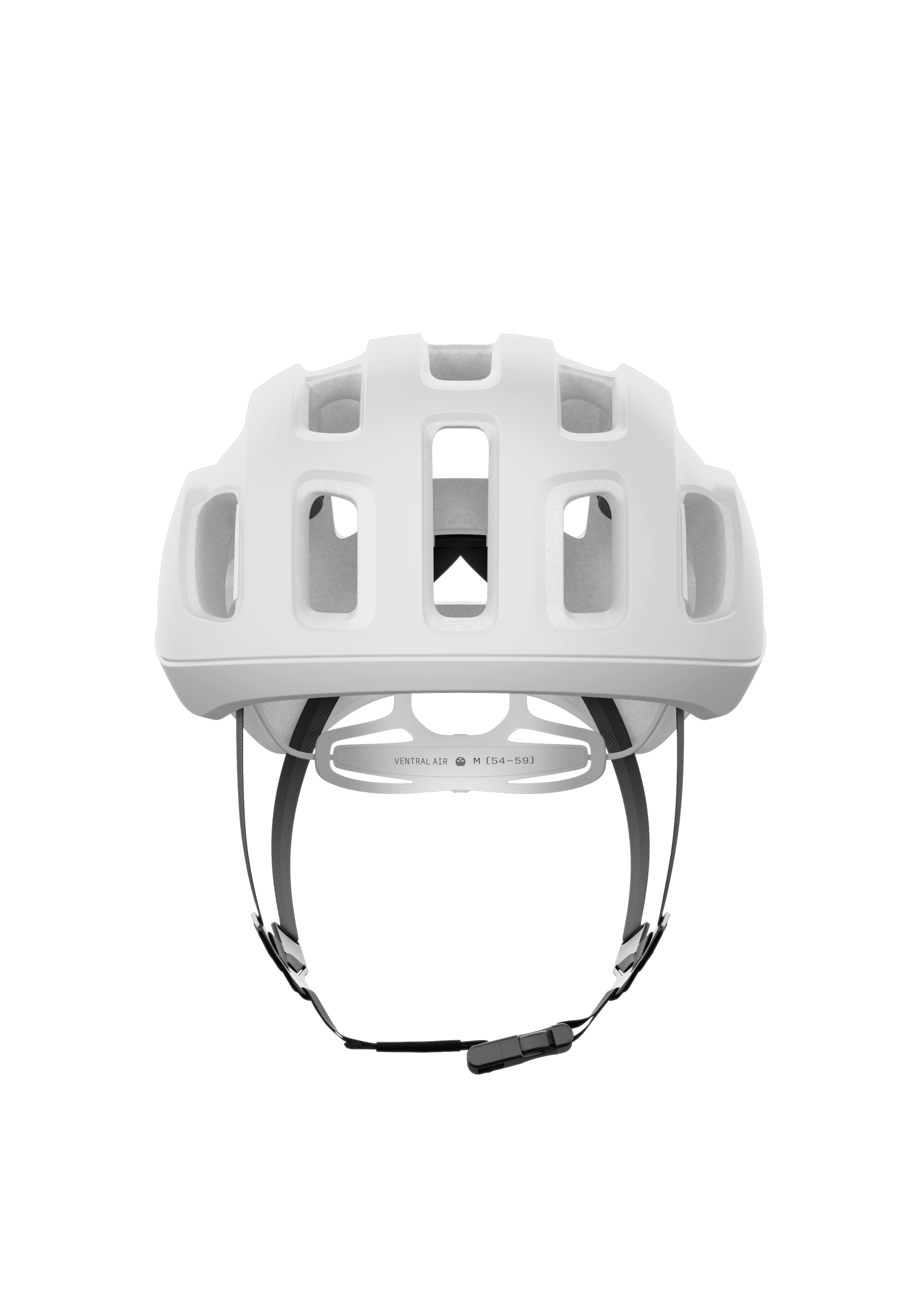 POC Ventral Air MIPS cycling helmet in white with ventilation holes