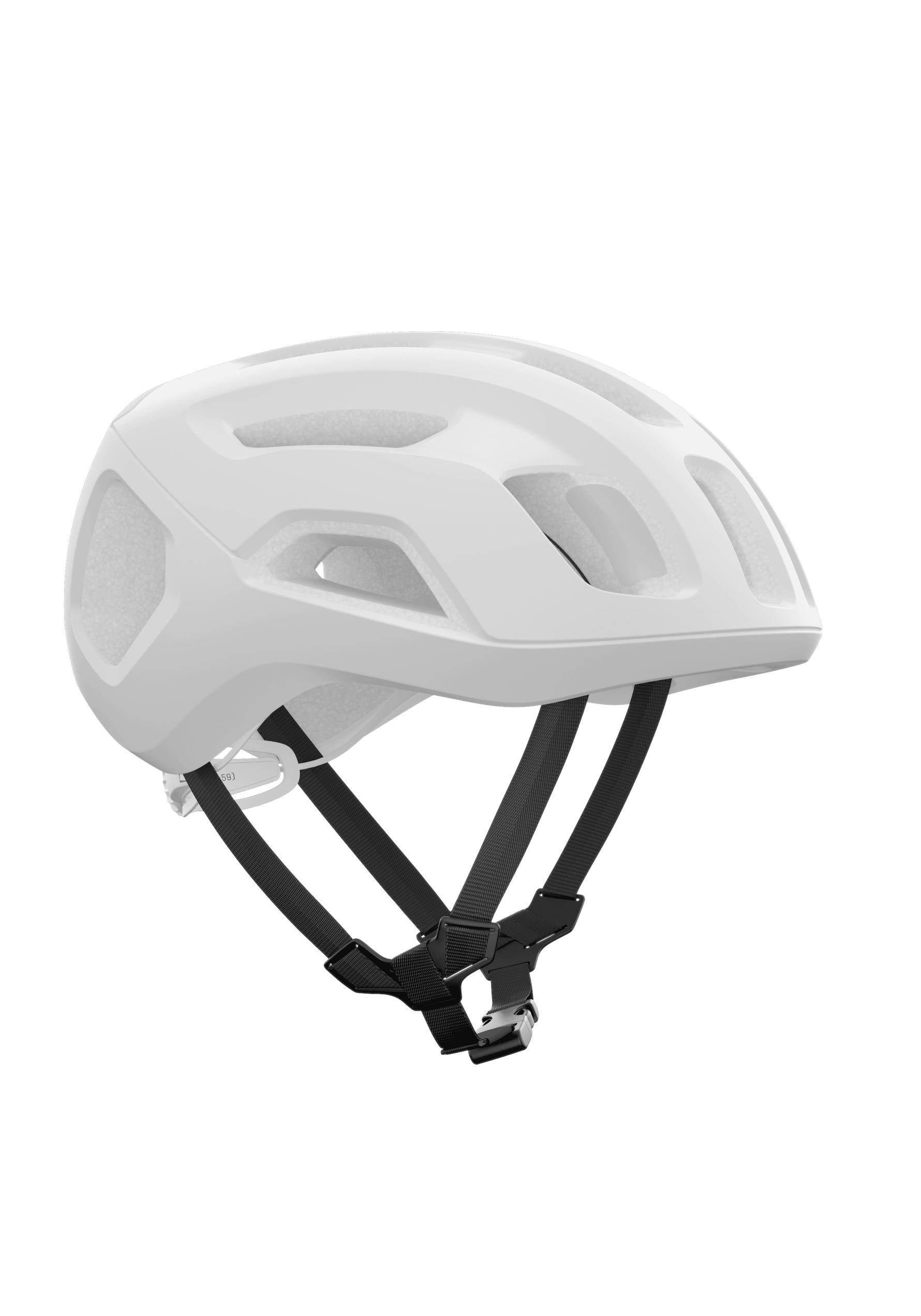 POC Ventral Air MIPS cycling helmet in white with black straps