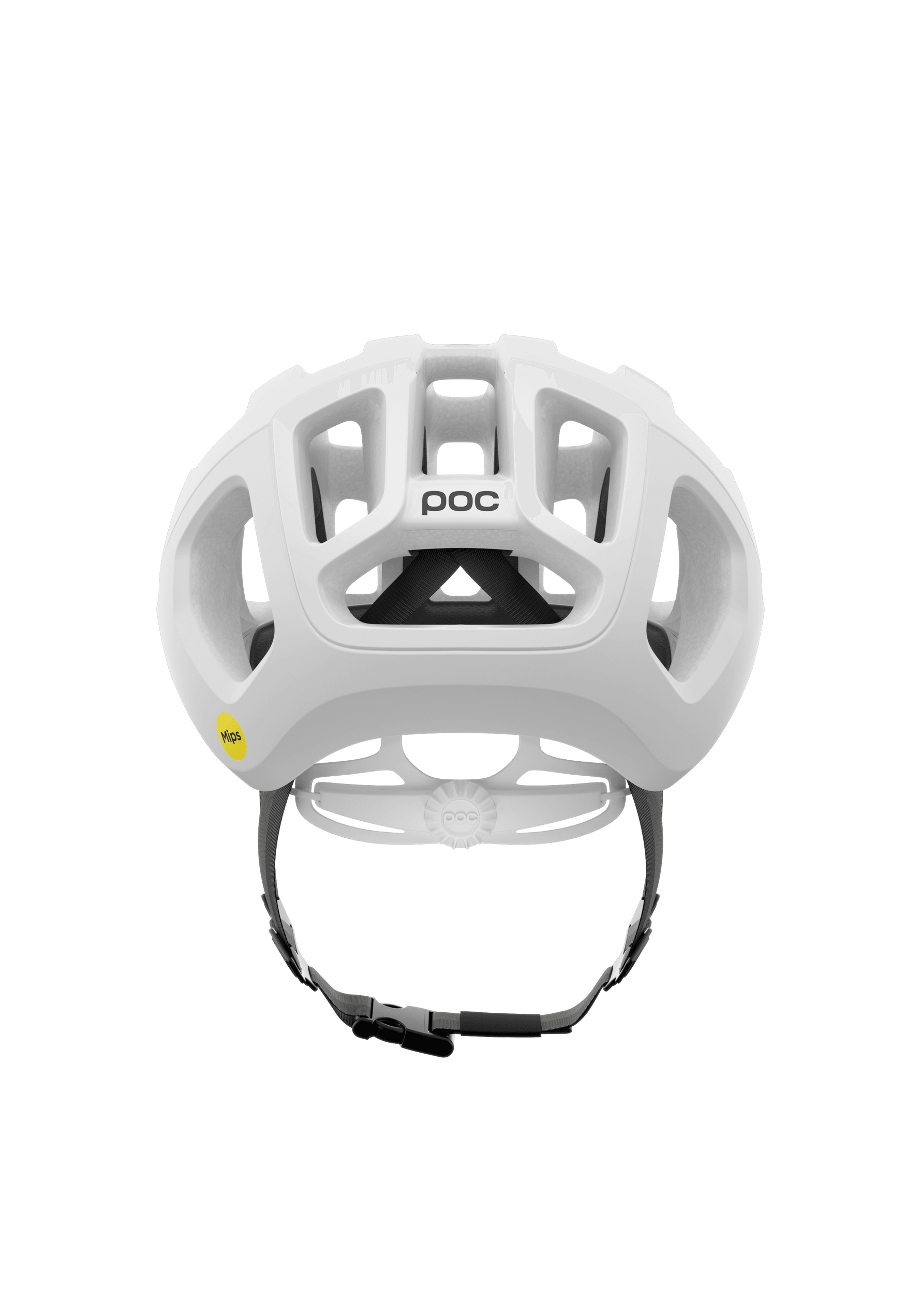 POC Ventral Air MIPS cycling helmet in white with professional studio lighting