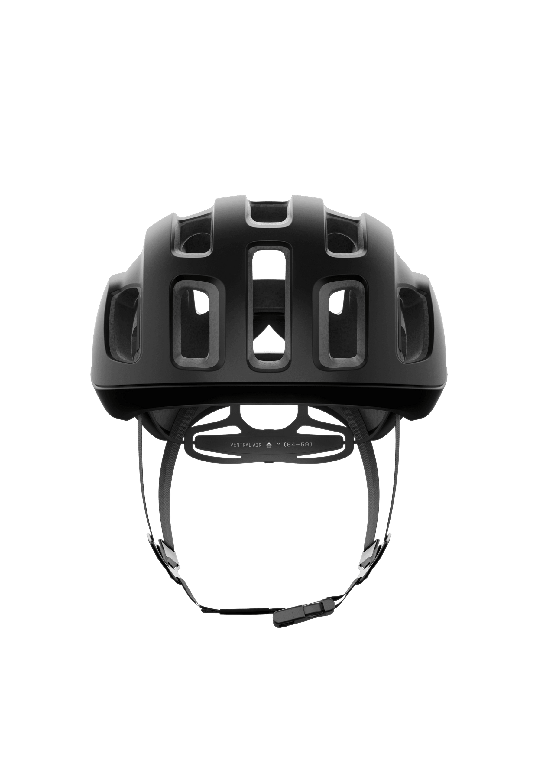 POC Ventral Air MIPS bicycle helmet in uranium black with ventilation vents