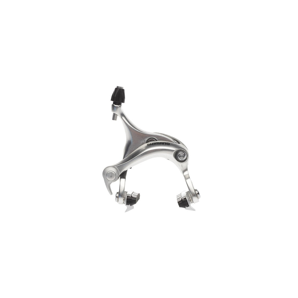 Shimano BR-R650 long reach silver bicycle brake caliper on white background