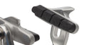 Shimano BR-R650 long reach brake caliper in silver with black brake pads