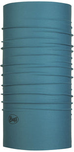 Buff Cool Net UV+ tubular headwear in stone blue color with brand logo