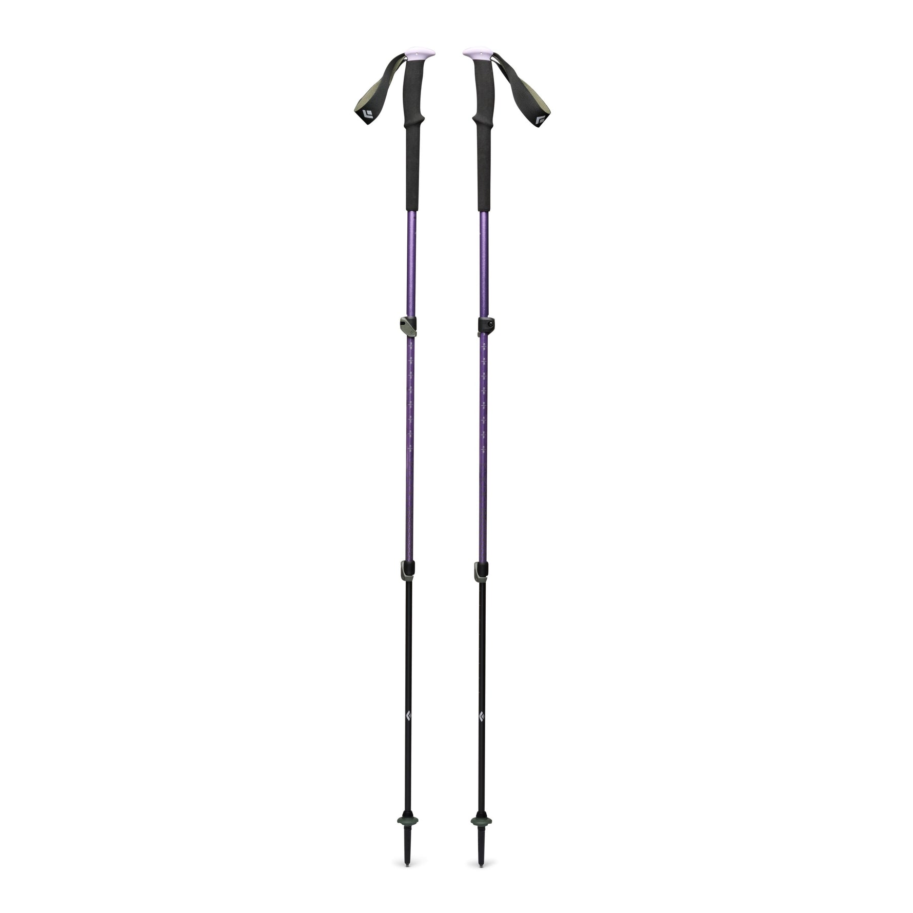 Black Diamond Trail Trekking Poles in soft lilac purple with adjustable sections