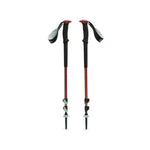 Black Diamond Trail Trekking Poles in red and black with ergonomic grips