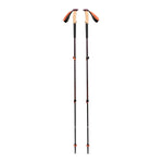 Black Diamond Trail Cork Trekking Poles in burgundy with cork grips
