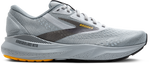 Brooks Adrenaline GTS 24 men's running shoe in alloy gray with gold accents