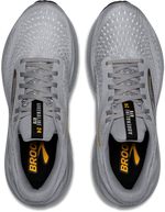 Brooks Adrenaline GTS 24 men's running shoes in grey with gold details