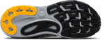 Brooks Adrenaline GTS 24 running shoe sole showing gray, white and yellow colors