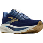 Brooks Ghost 17 men's running shoe in Beacon Blue, Moonlight, and Starfish colorway