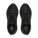 Brooks Ghost 17 men's running shoes in black colorway, top view