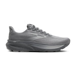 Brooks Ghost 17 men's running shoe in tonal gray colorway, lateral side view