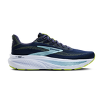 Brooks Ghost 17 men's running shoe in peacoat navy with lime and blue accents