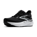 Brooks Glycerin GTS 22 men's running shoe in black with white midsole