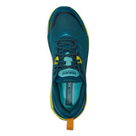 Hoka Challenger ATR 6 men's trail running shoe in blue coral and yellow colorway