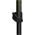 Black Diamond Explorer 3 trekking pole FlickLock Pro adjustment mechanism close-up in Tundra green
