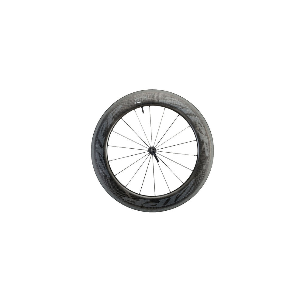 Zipp 808 NSW Carbon Tubeless Disc Wheel in matte black carbon fiber finish