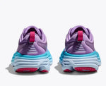 Hoka Bondi 8 women's running shoes in chalk violet and pastel lilac colorway