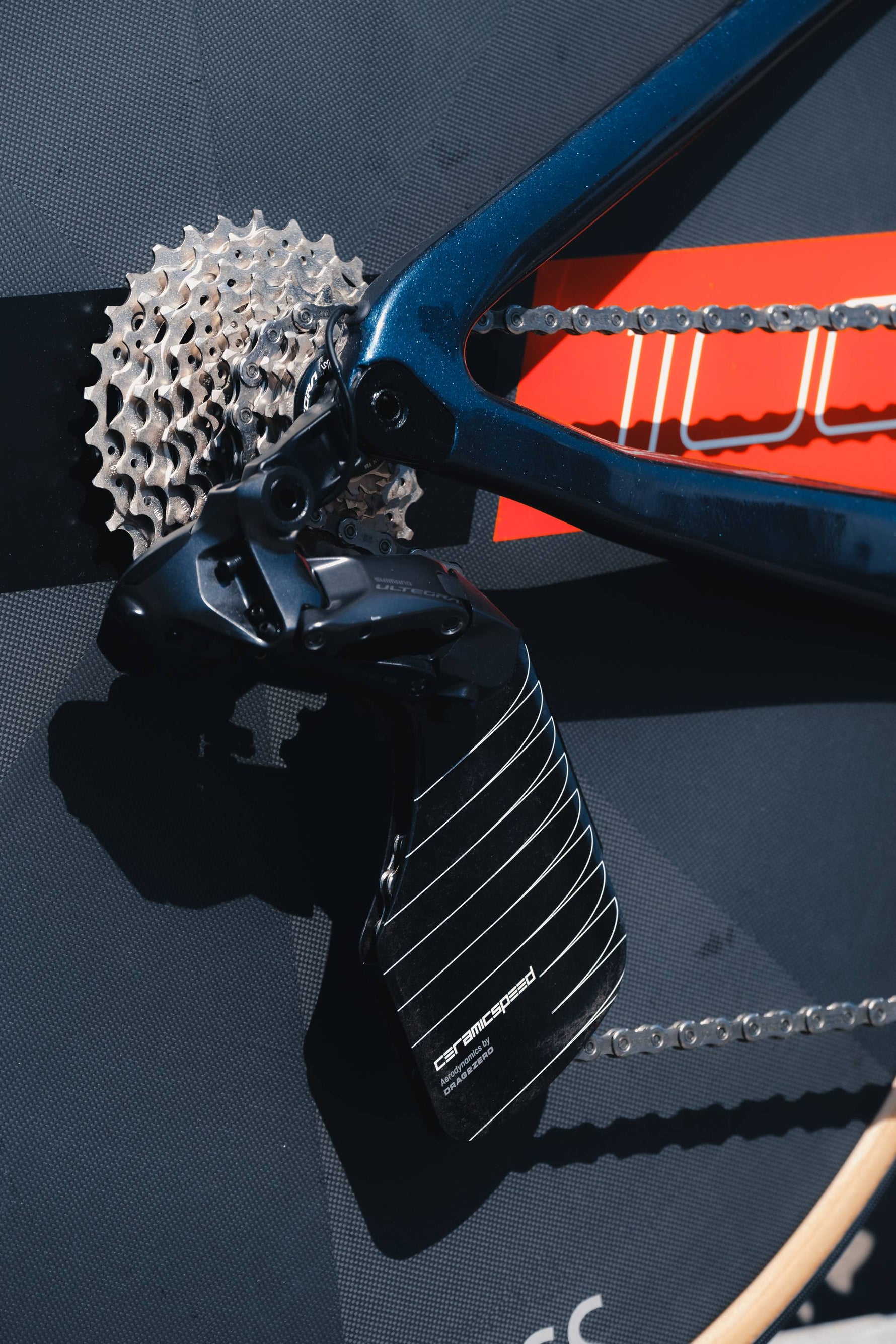 CeramicSpeed OSPW RS ALPHA derailleur pulley system with black ceramic coating