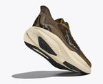 Hoka Mach 6 running shoe in dusk olive colorway with cream midsole