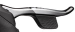 SRAM Force eTap AXS left shifter hood in black and gray profile view